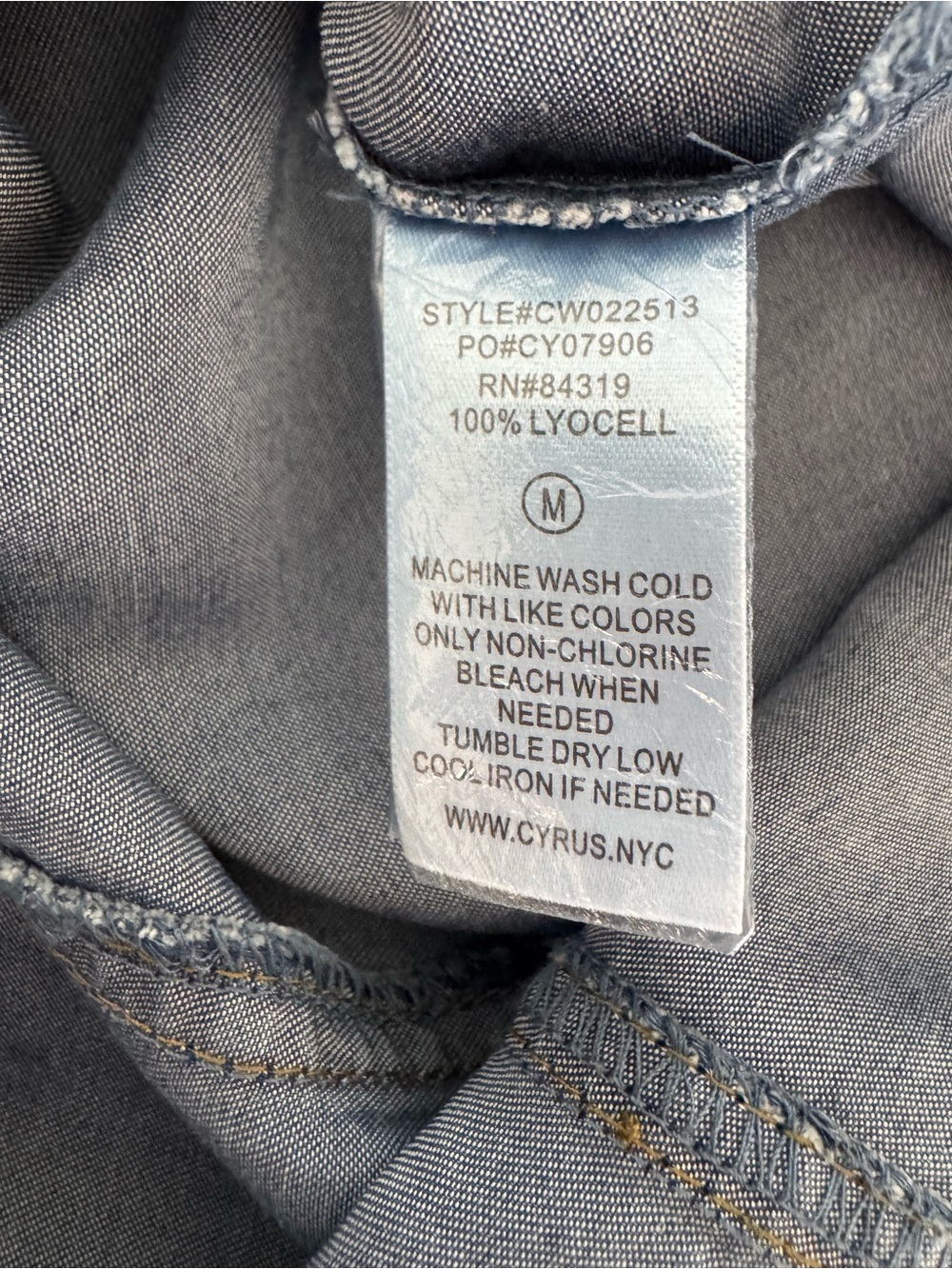 Cyrus Blue Denim Skirt - Picture 5 of 5